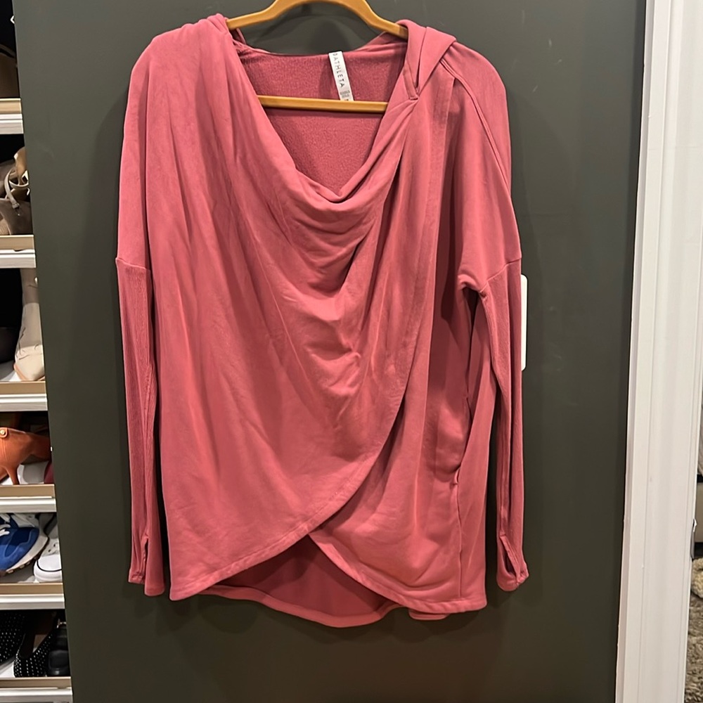 Athleta wrap sweater with hood